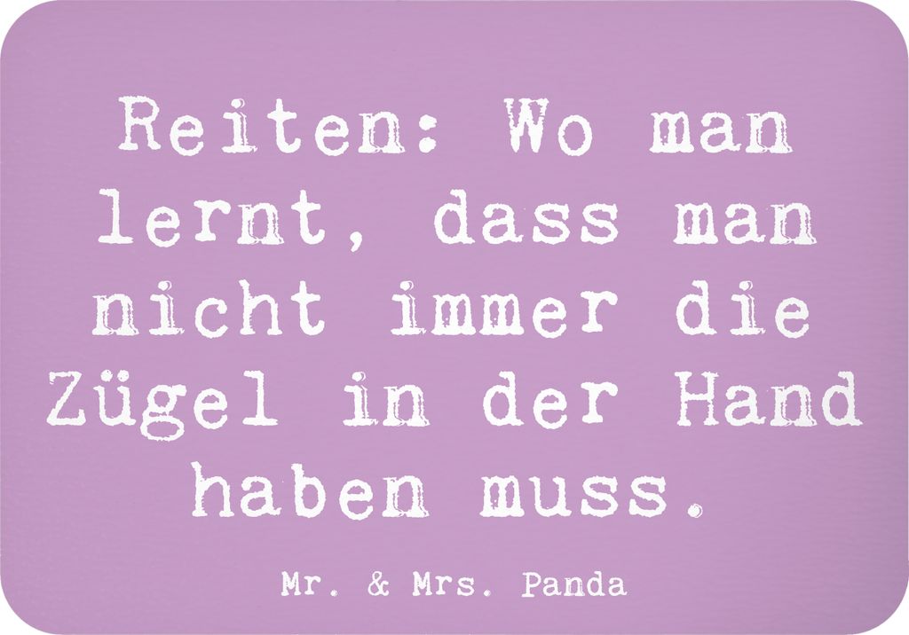 Mr. & Mrs. Panda Kühlschrankmagnet Spruch Reiten Freiheit - Lavendeltraum - Geschenk, magnet, whiteboardmagnet, Geschenke für Reiter, Lebensweise...