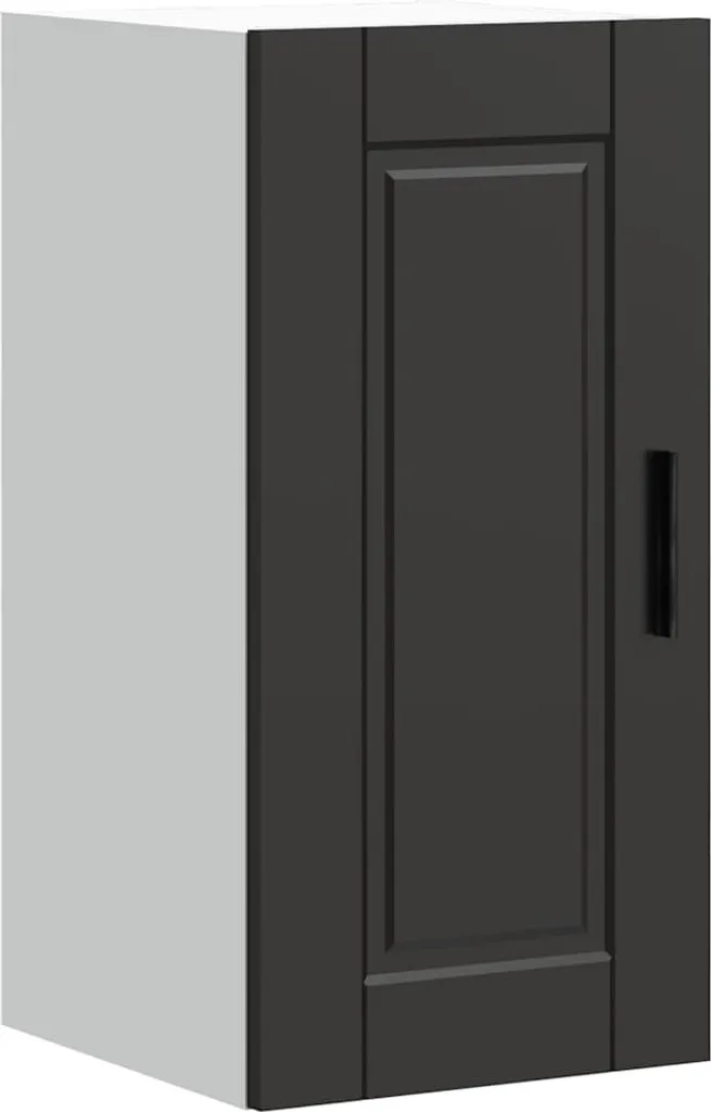 Armoire suspendue de cuisine Porto Noir en bois - Meuble de rangement
