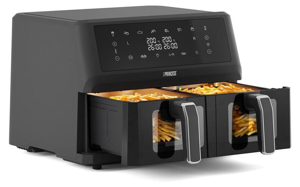 Princess Heißluftfritteuse Doppelkorb 2 Fß¤cher 11 L BPA Produktbild 