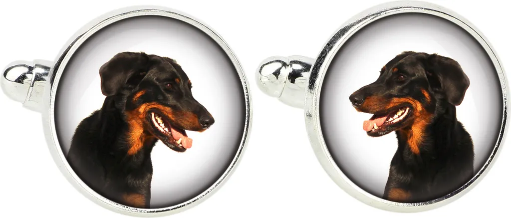 Regalo Uomo Berger de Beauce - Gemelli Art-Dog e Collana Brand