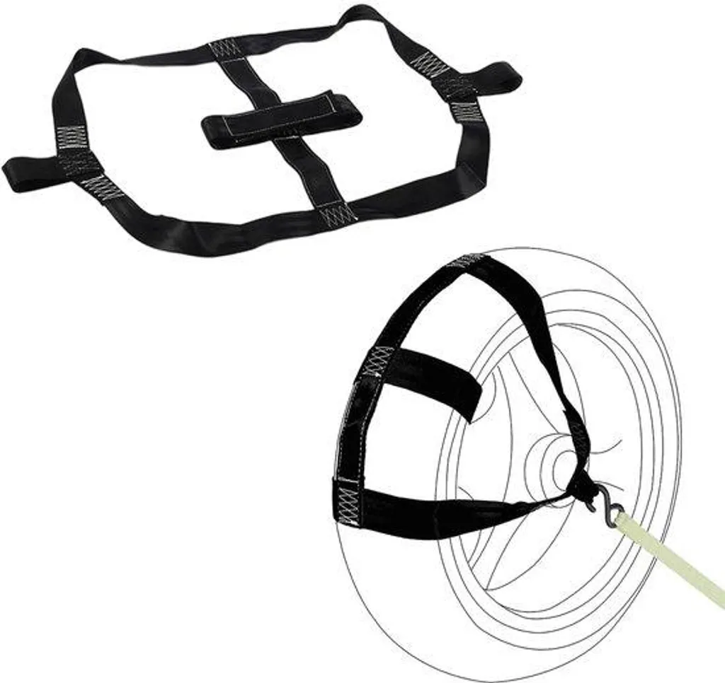 Sangle fixation roue arrière moto pour remorque et transport - Noir