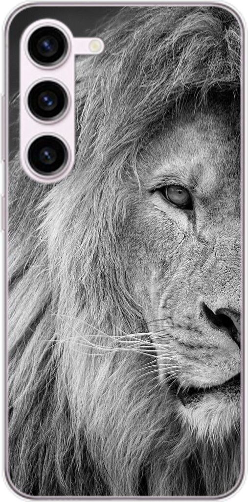 König Design Hülle kompatibel mit Samsung Galaxy S23 Plus Kunststoff Soft Handyhülle - Handy Case Löwe