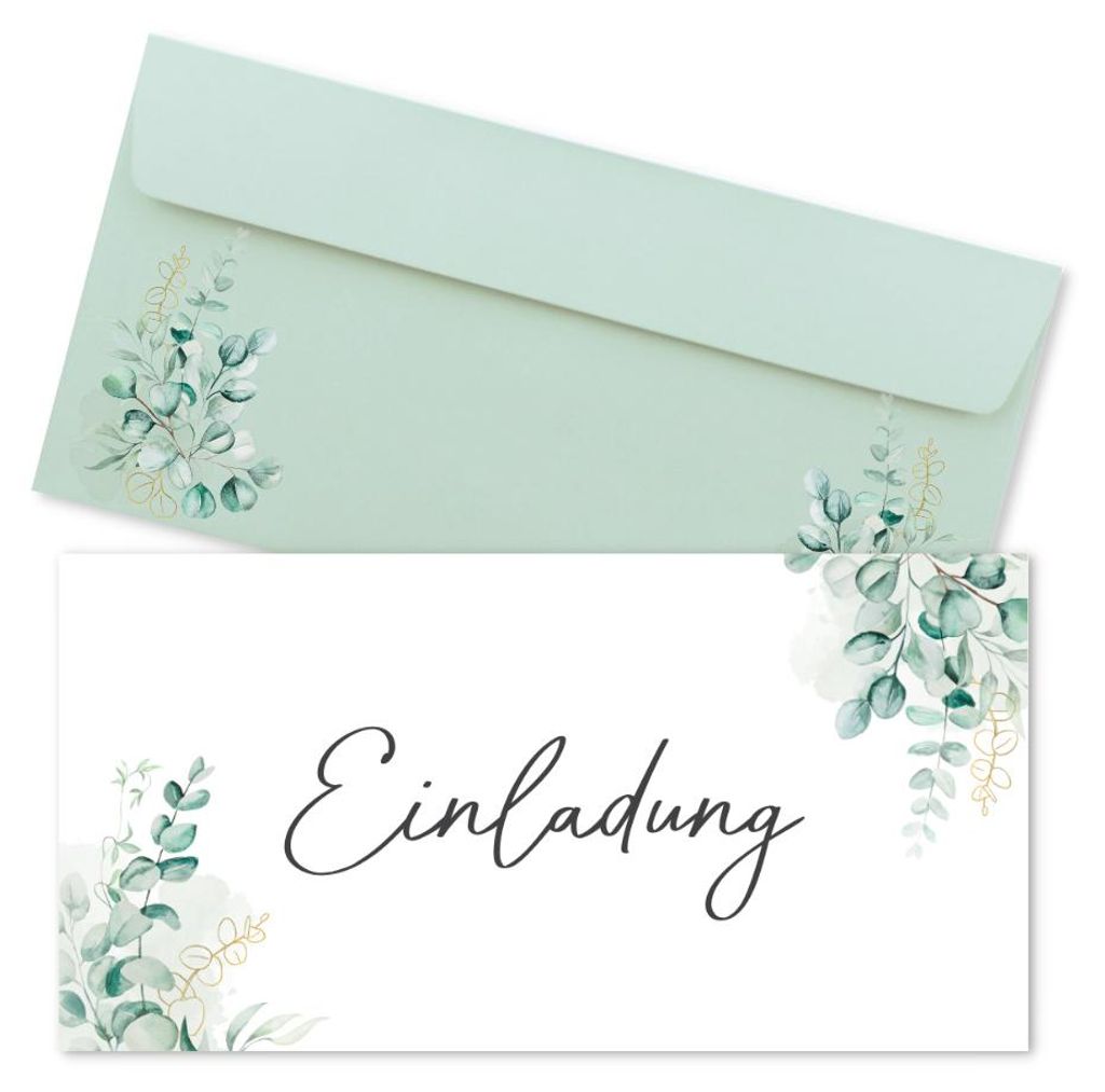 15 Einladungskarten inkl. Umschläge für Hochzeit, Produktbild 
