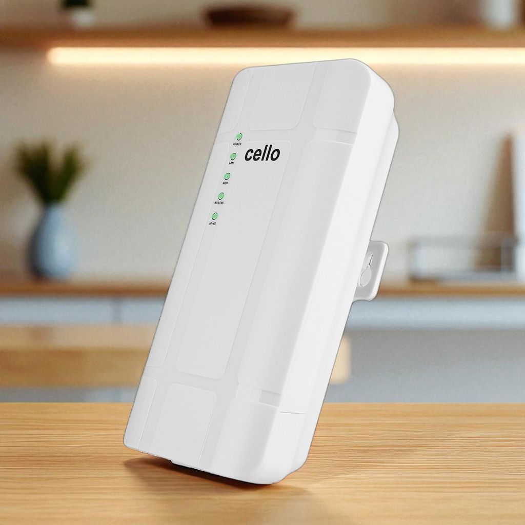 Cello QC300 4G LTE WLAN Router mit SIM‐Slot, mobiler Hotspot, 2.4 GHz, ideal für Camping & Wohnmobil, zu Hause, Bungalow.