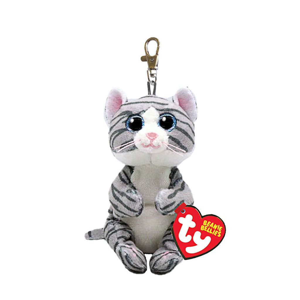 TY Beanie Bellies Klip, "Mitzi", kočka, cca 10 cm. Obrázek produktu 