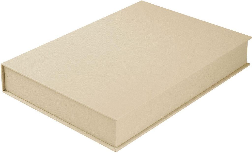 Goldbuch Aufbewahrungsbox Bella Vista beige 32x24 cm Leinen mit Magnetverschluss