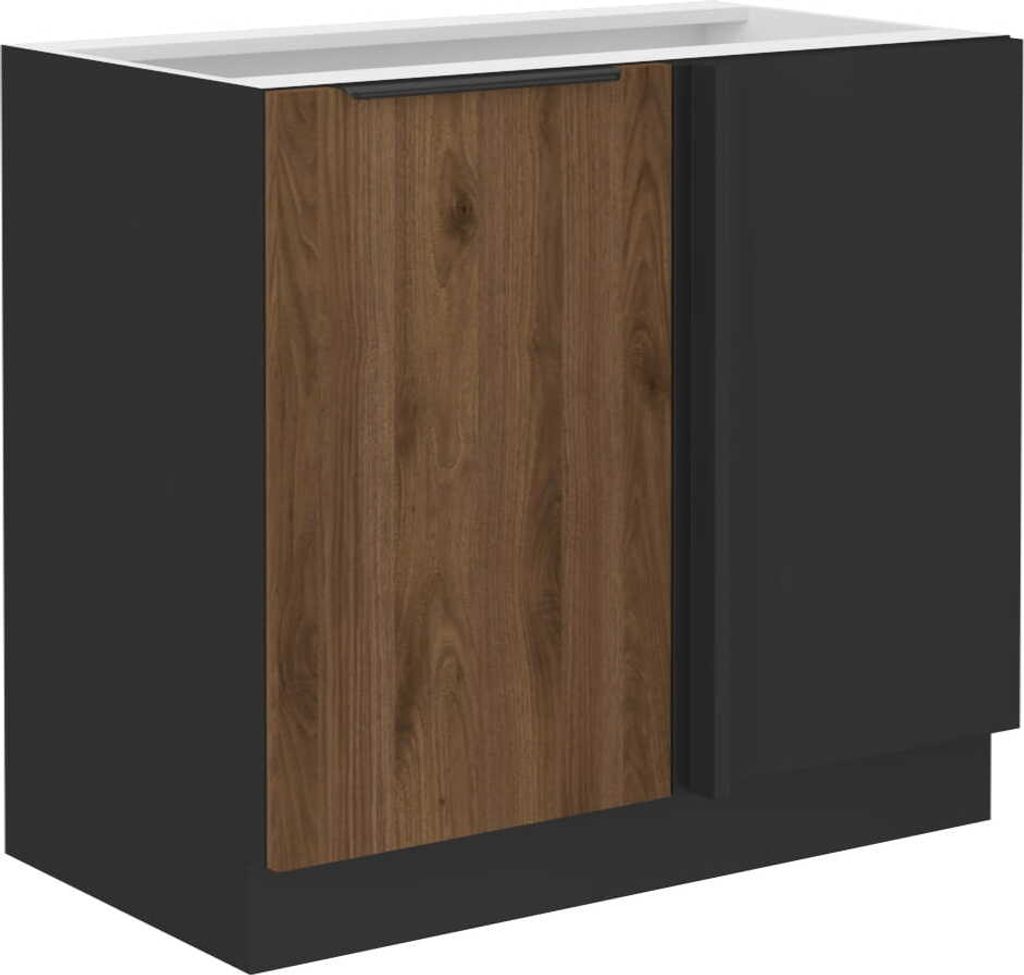 Eckschrank Monza nussbaum 105 ND 1F BB Produktbild 