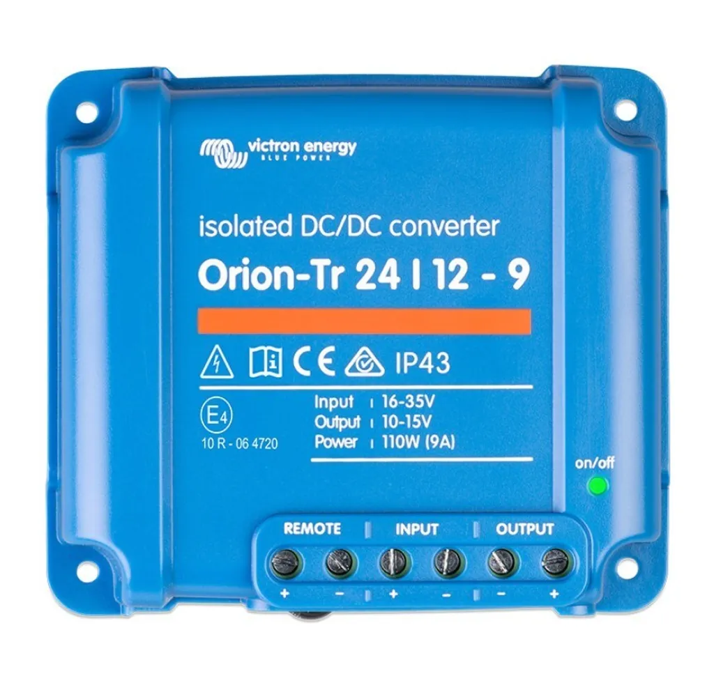 Transformateur de Tension 24V vers 12V Victron Orion-Tr 9A 110W Isolé