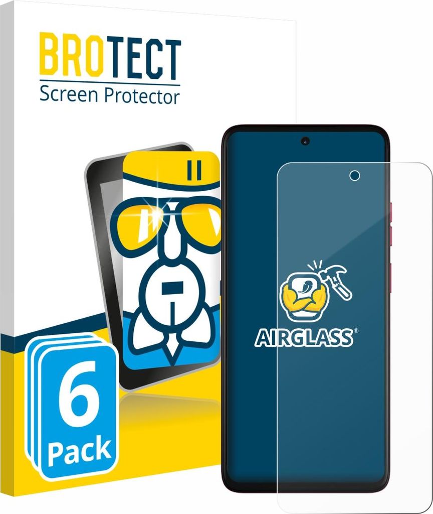 6x BROTECT Schutzglas für Motorola Moto G57 Power Schutzfolie Panzer Folie Glas Display Schutz klar