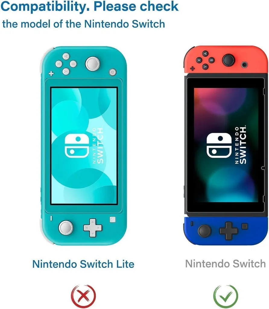 Pellicola Vetro Temperato Premium Nintendo Switch - Set 3 Pezzi HD - 2