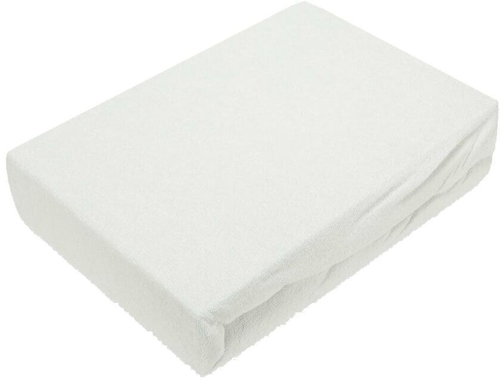 Frottee Spannbettlaken Premium 60x120 - 70x140 cm weiss Produktbild 