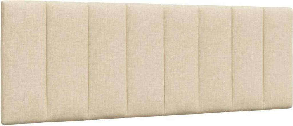 Möbel Kopfteil-Kissen Creme 140 cm Stoff - Kopfteile 4019168