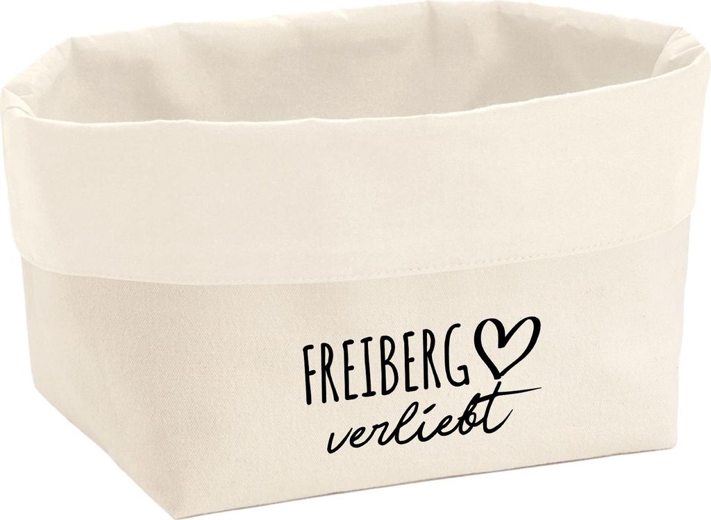 Huuraa Organizer Freiberg verliebt 3 Liter Medium Canvas Baumwolle Utensilo Geschenkidee