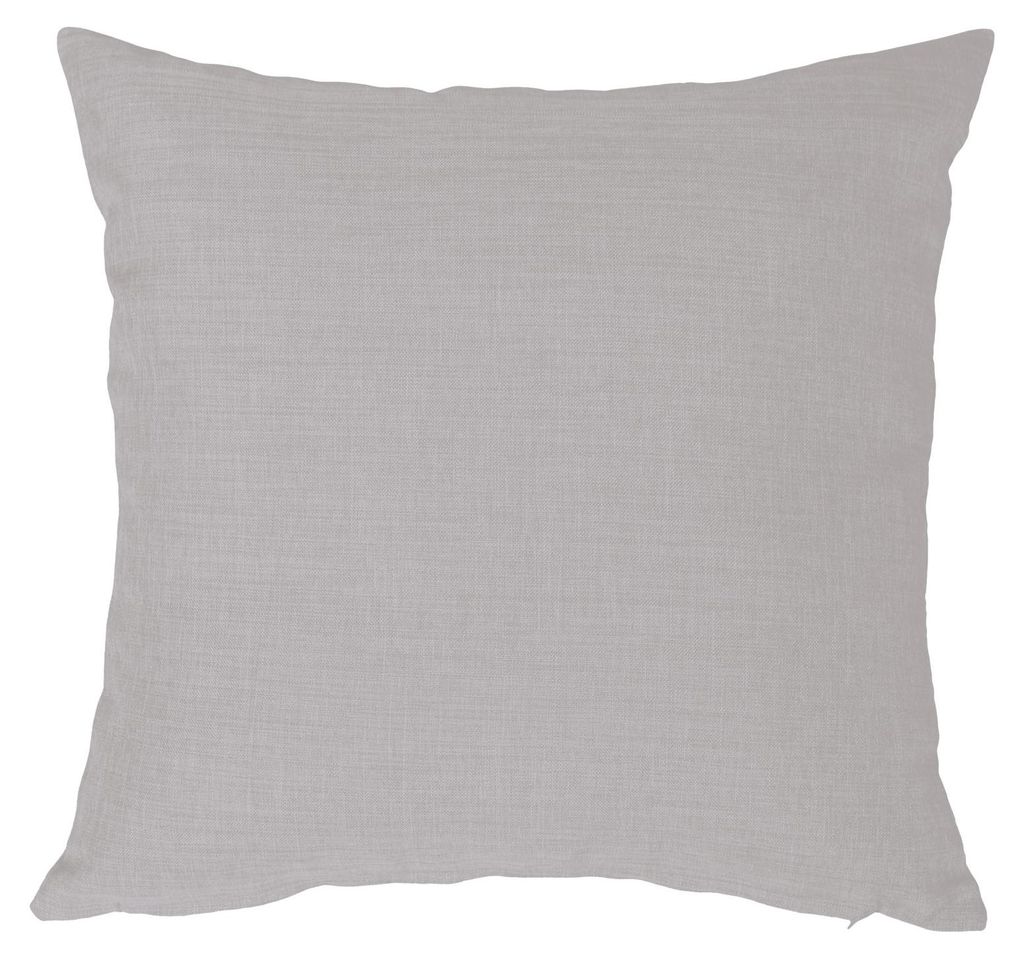 Kissenbezug 50x50 cm silber Struktur Leinenoptik Produktbild 