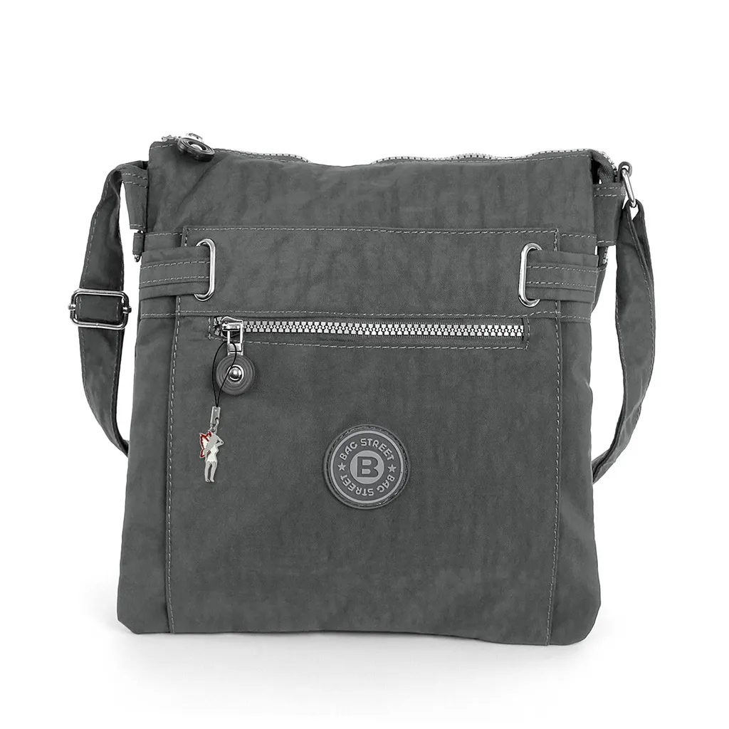 Borsa Donna Nylon Grigio Multitasche OTJ207K - Praticità per Mamme e Donne