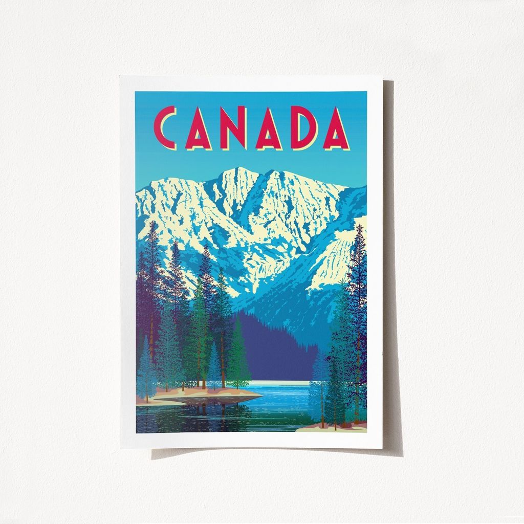 Wallity, Canada - 1976, Poster A4, Mehrfarbig, 100 % MATTE SATIN, 21 x 29,7 cm