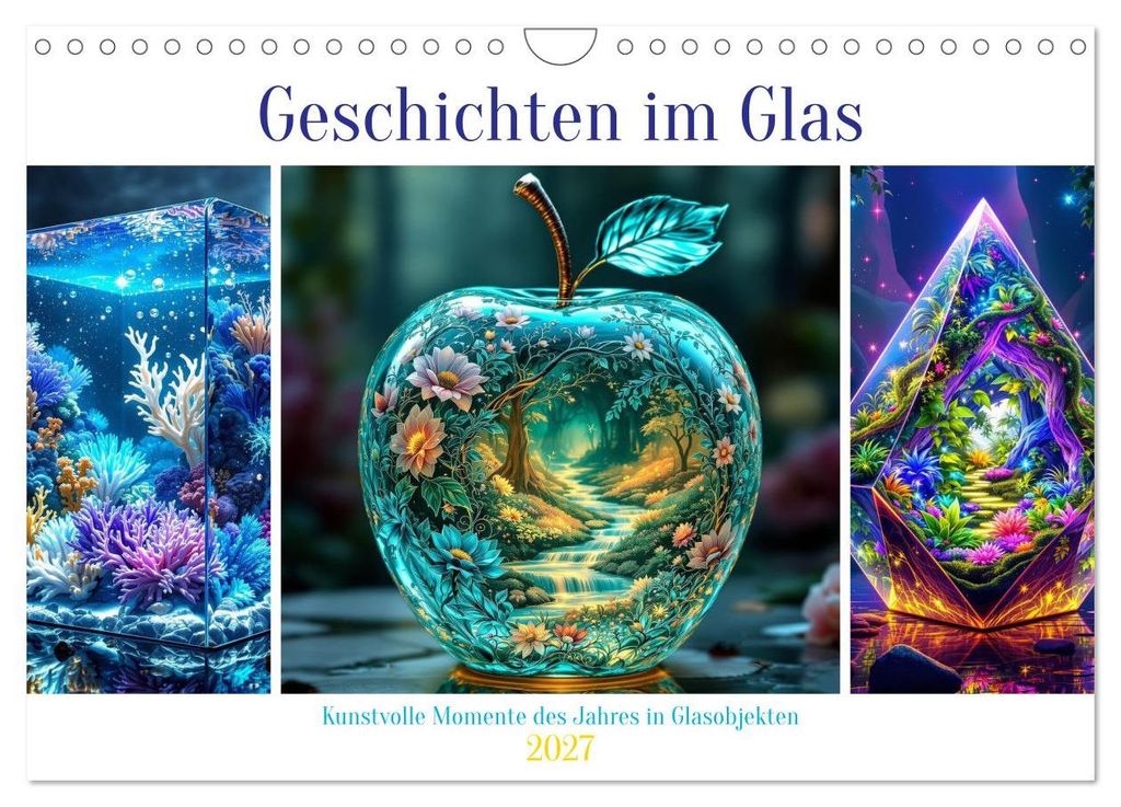 Geschichten im Glas (Wandkalender 2027 DIN A4 quer), CALVENDO Monatskalender