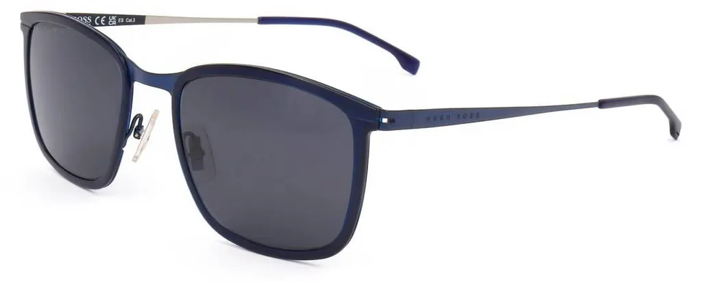 Lunettes de soleil BOSS 1243/S monture bleu mat et verres teintés