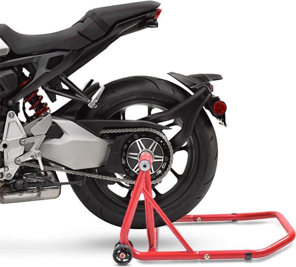 Einarm Montageständer für Honda CB 1000 R 21-25 rot inkl. Adapter