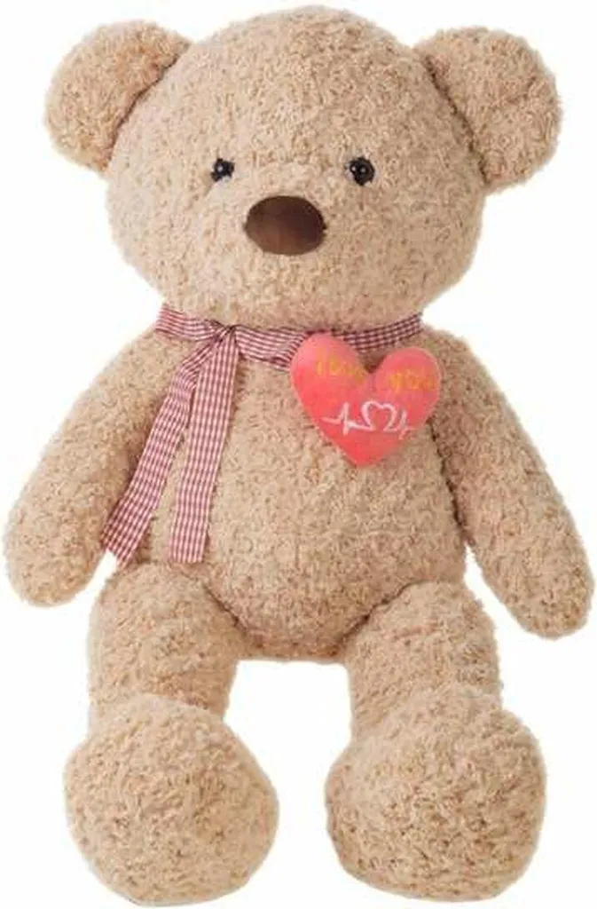 Ours en peluche 115 cm Old Heart : Douceur extrême et format géant