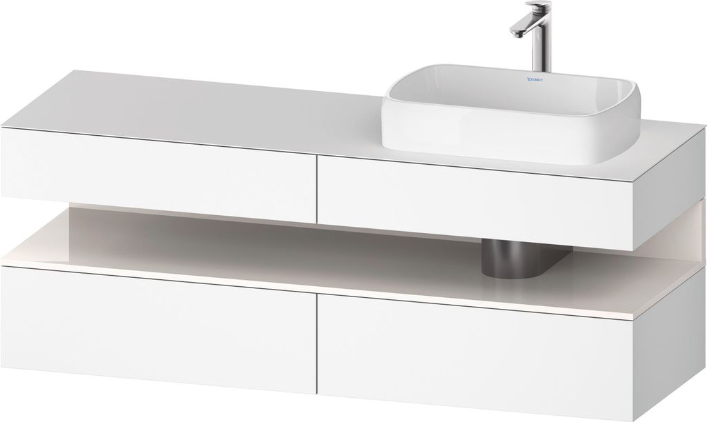 DURAVIT QA4778022180010 QTG KWTU WH Ek. 1600x550x600 Wß Mt. H