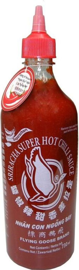 FLYING GOOSE Sriracha sehr scharfe Chilisauce SUPERSCHARF Produktbild 