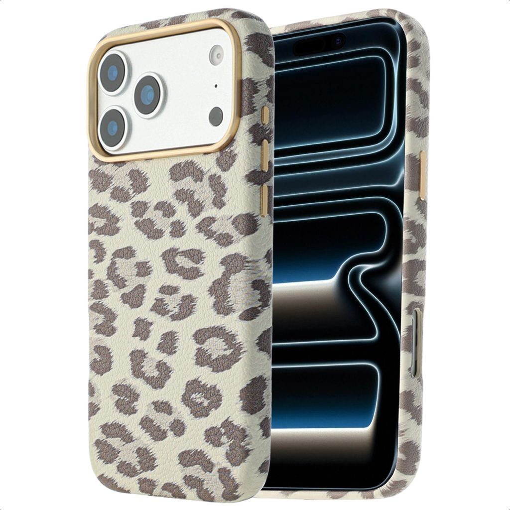 Selencia Sabi Backcover Leopardenmuster mit MagSafe iPhone Produktbild 