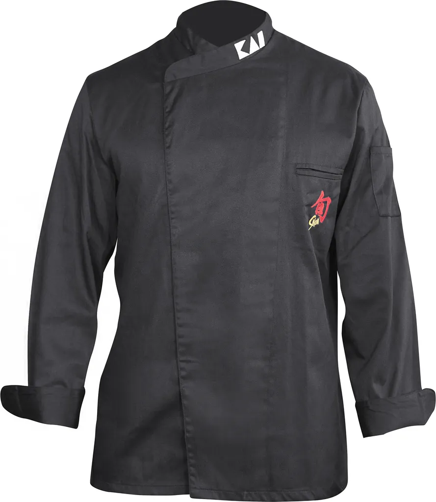 Divisa Chef Nera Shun KAI Taglia L | L'Eleganza Giapponese in Cucina