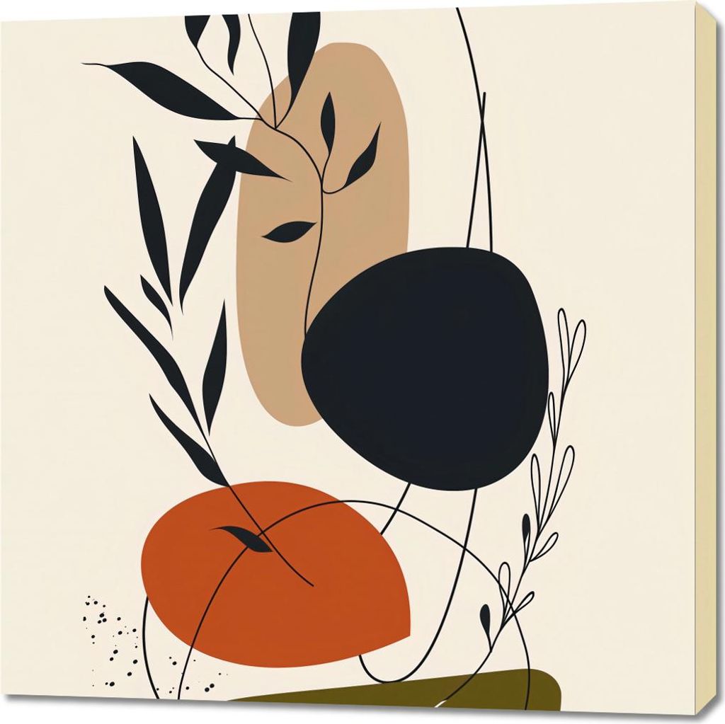 Bild 90x90cm Naturzug