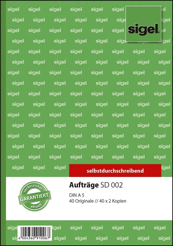 Blocco Commissioni A5 Sigel SD002 Autoricalcante 3x40 Fogli Vendita Online