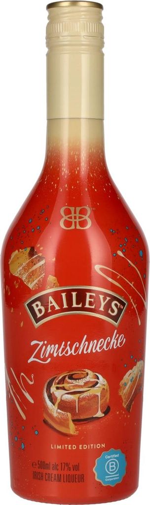 Baileys Zimtschnecke Irish Cream cremiger Likör Flasche Produktbild 