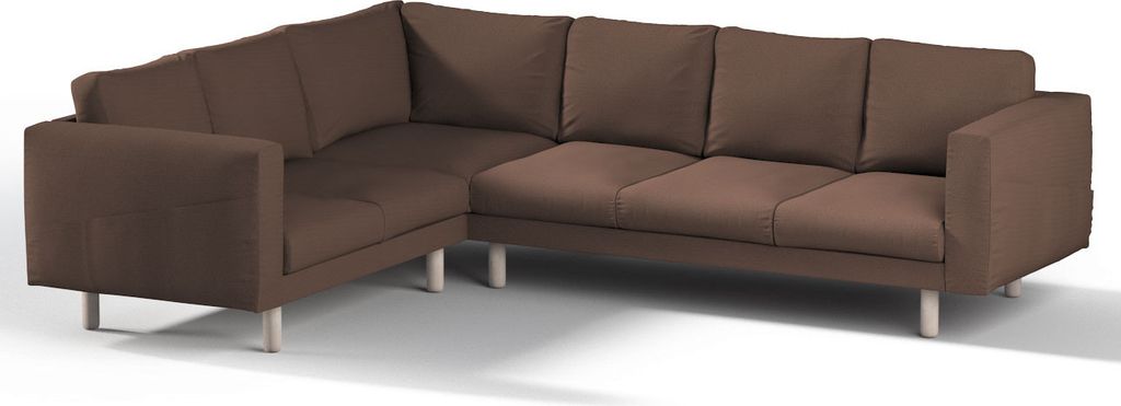 Dekoria Bezug für Norsborg 5-Sitzer Ecksofa, braun, Produktbild 