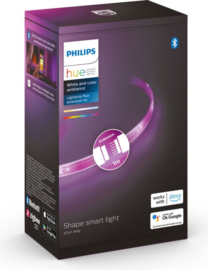 Philips Hue LightStrip Plus 1 m predĺženie BT Obrázok produktu 22