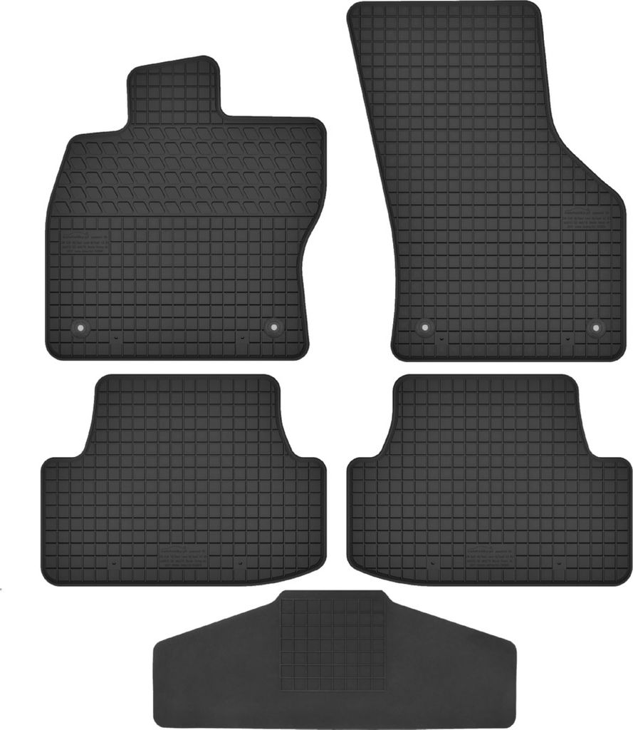 Gummimatten passend für Skoda Octavia III mit Tunnelabdeckung