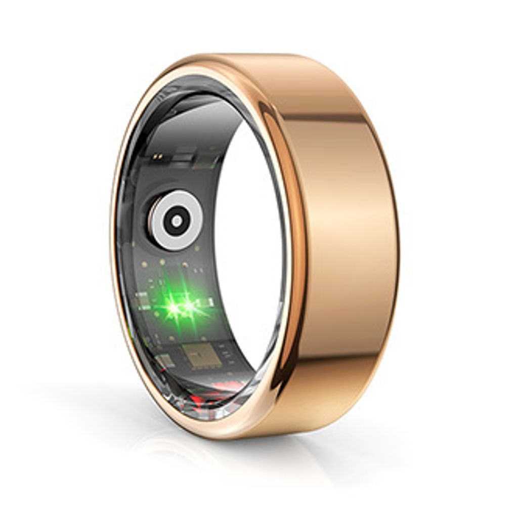 Smart RING gold, Herzfrequenz, Sättigung, Schlafüberwachung, Aktivität, roz 9, Powerton