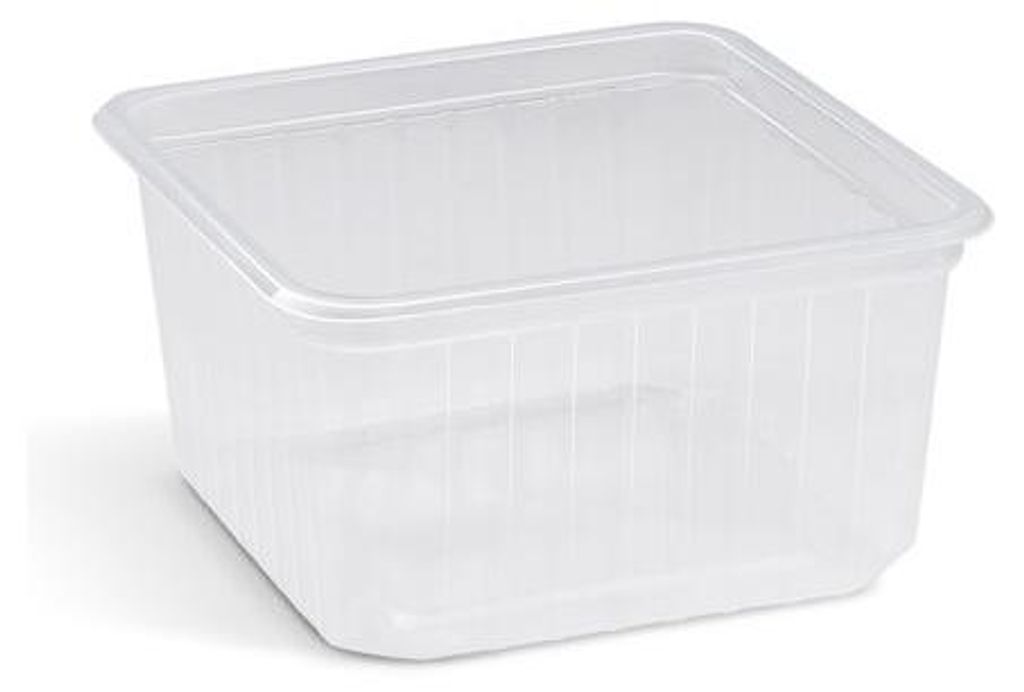 50x Rechteckschale Quadroboxx Salatschale 115x115x61mm PP Produktbild 