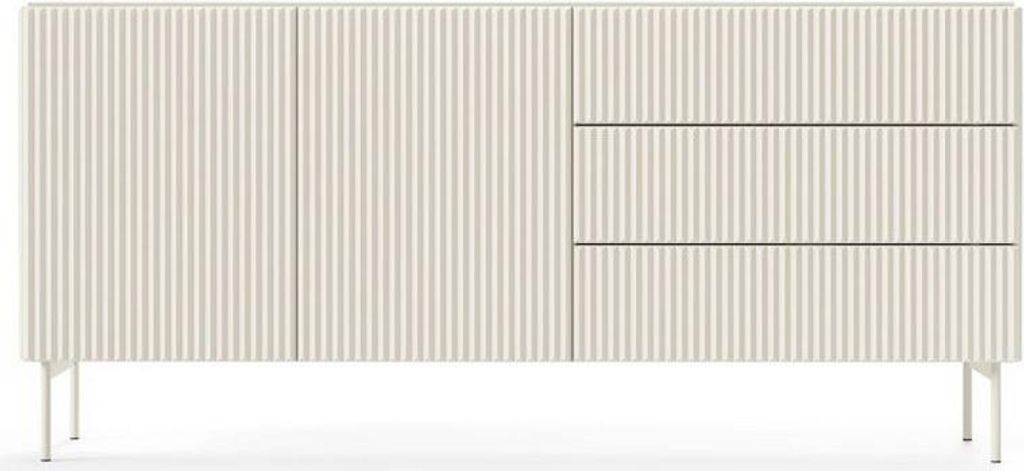 Große Kommode mit Türen und Schubladen BOAZ - Kaschmir