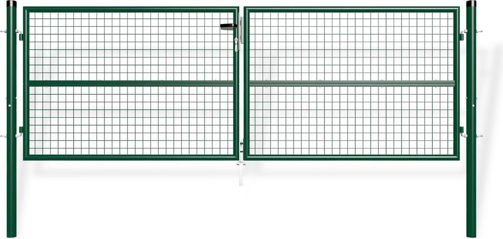 Doppelflügeliges Zauntor 3m OLGA H.100cm grün