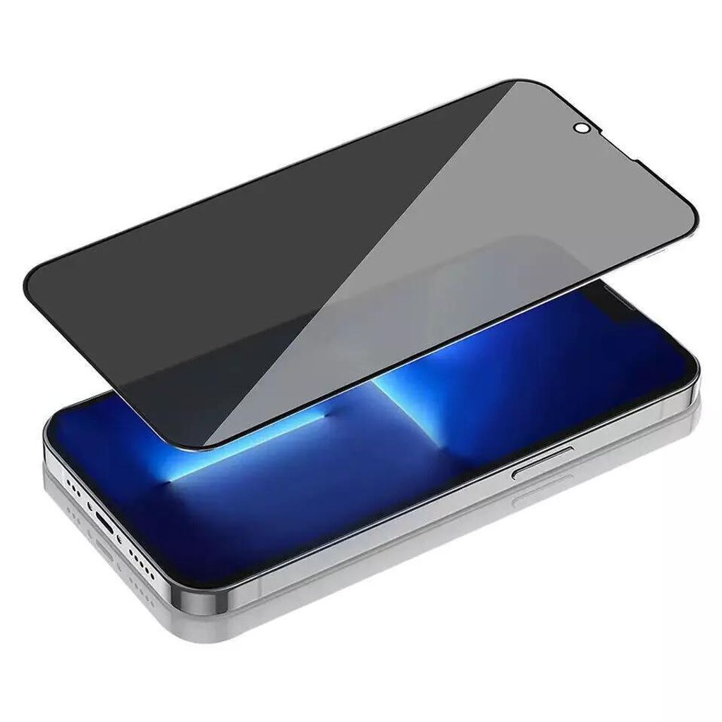 2x Panzerfolie Blickschutz für iPhone 14 Pro Max Sichtschutz Glas