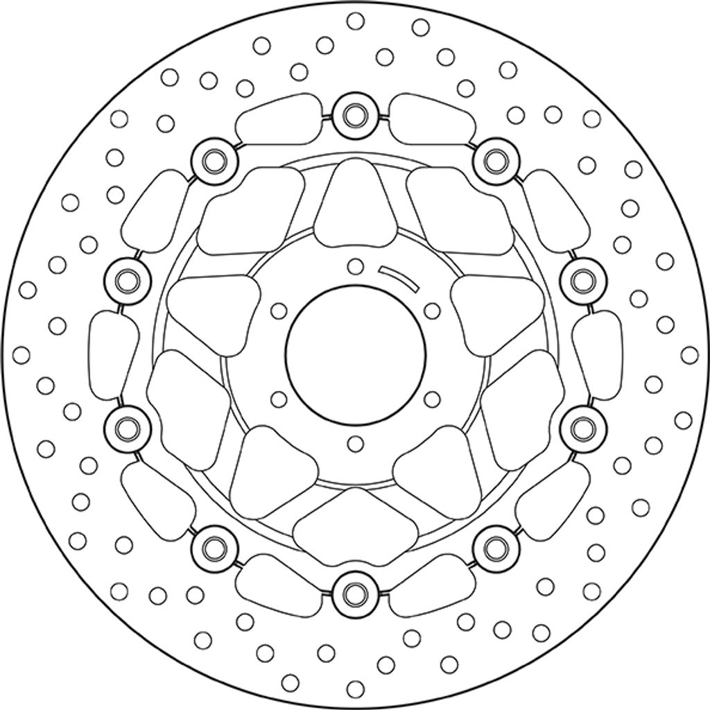BREMBO Serie Oro Bremsscheibe für HONDA MOTORCYCLES CB Produktbild 