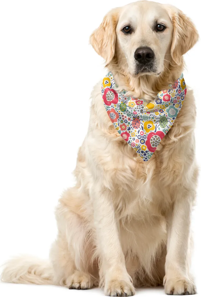 ABAKUHAUS Bandana Professionale per Cani 55x55 - Design Estivo