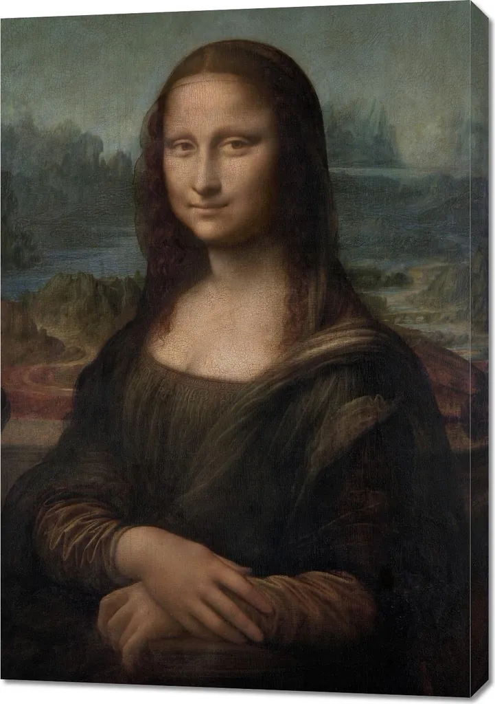 Quadro Monna Lisa 70x100cm Vintage - Da Vinci per Salone Elegante