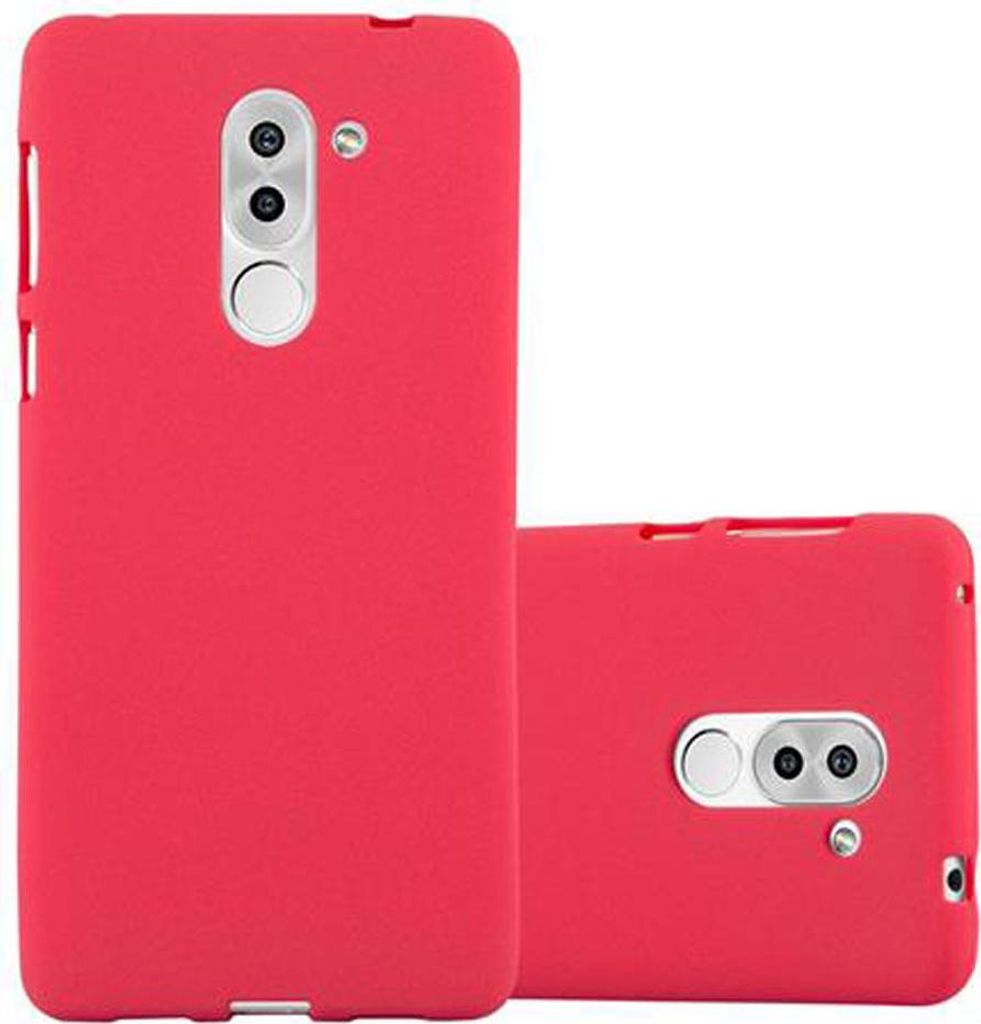 Cadorabo Schutzhülle für Huawei MATE 9 LITE / GR5 2017 / Honor 6X Hülle in Rot Handyhülle TPU Etui Cover Case