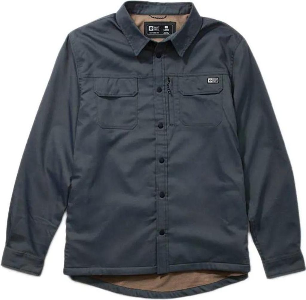 Salty Crew Fathom Tech Shacket Langarmhemd Grau L Mann Grau L