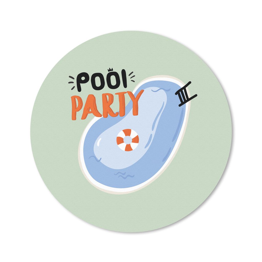 MuchoWow Mauspad Mousepad Schwimmband - Pool - Sommer 30x30 cm - Mousepads - Maus Mat - Pad - Mausunterlage - Tischunterlage - Schreibtischmatten