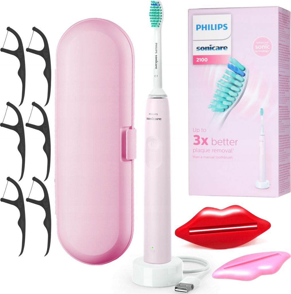 Philips | Schallzahnbürste HX3651/11 - Rosa - 31.000 Bewegungen/Minute - Effektive Zahnreinigung