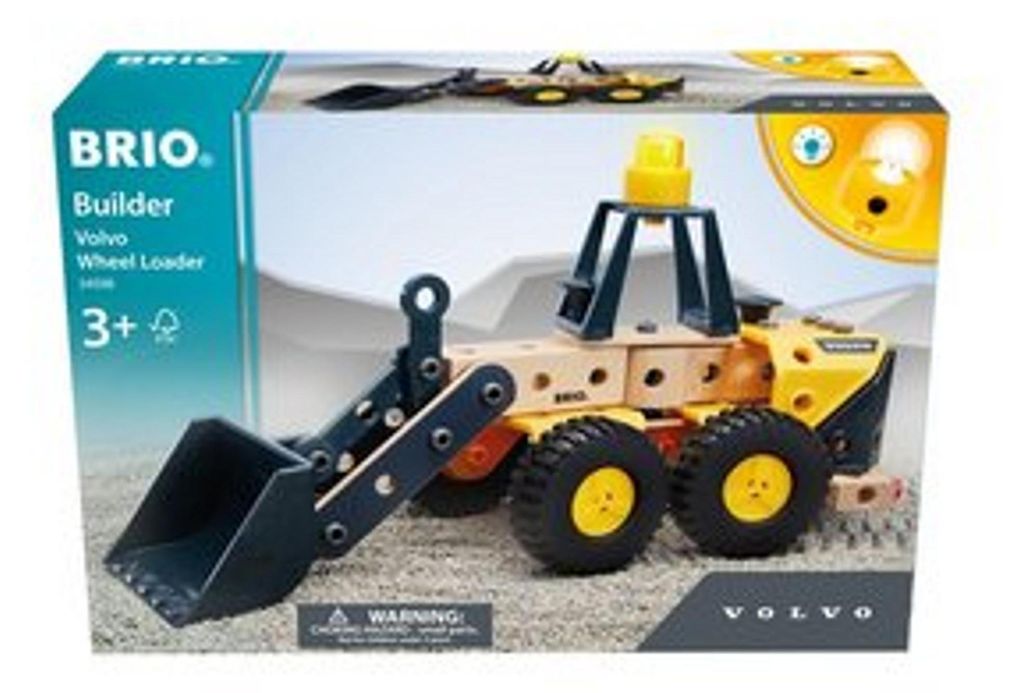 BRIO Builder 34598 - Volvo pyöräkuormaaja Immagine del prodotto 