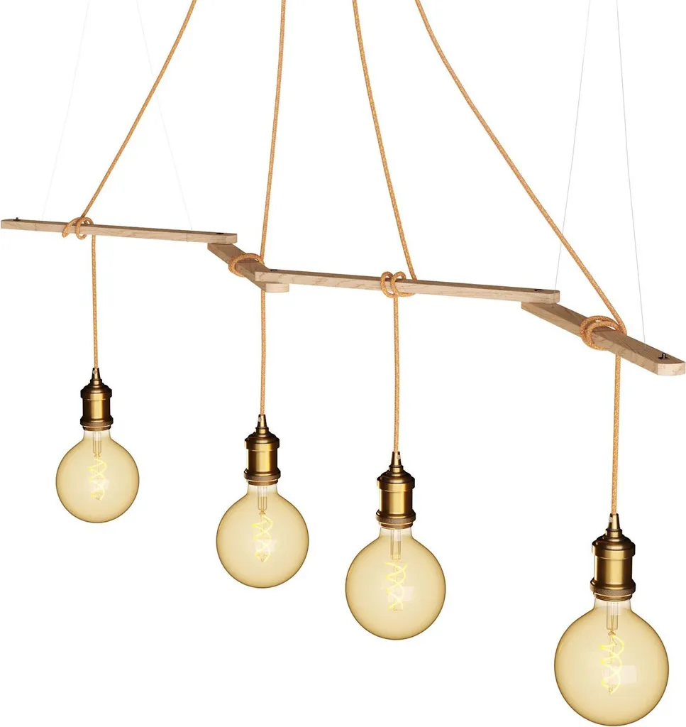 Supporto Soffitto Legno Zigh-Zagh Creative Cables | Lampade Sospensione