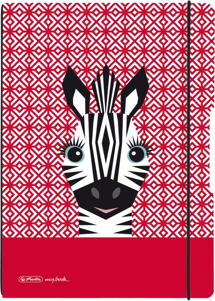 herlitz Notizheft my.book flex "Cute Animals Zebra" A6