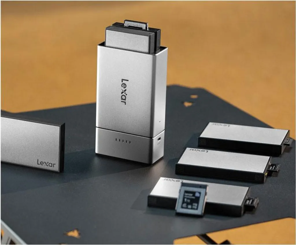 Station Lexar Workflow Go boîtier portable 2 modules avec port USB-C